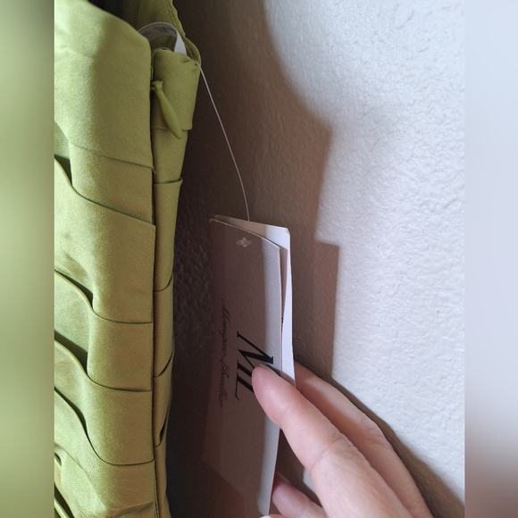 NWT Monique lhuillier Sleeveless Knee-length Green Gown. Womens size 4 - Picture 9 of 12